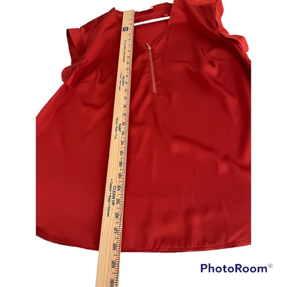 JM Collection Zip Front Blouse Plus Size - Picture 3 of 7